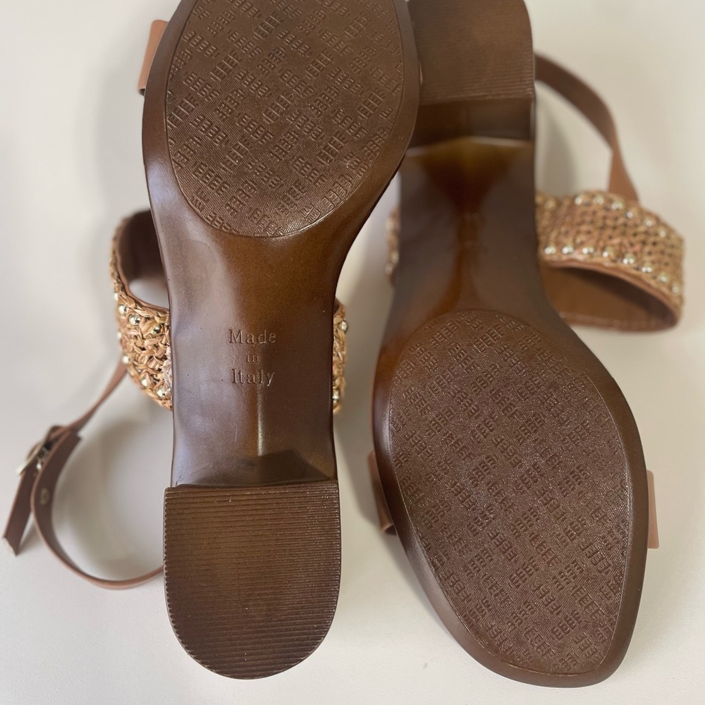 Italian Shoemakers Caramel Sandal with Block Heel - Picture 5 of 6